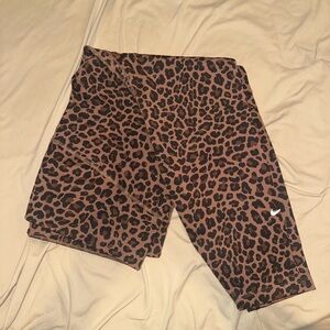 Nike Brown and Black Leopard Print Leggings
